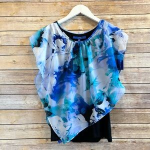 Apt. 9 Popover Blouse Size Petite Medium NWT